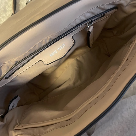 Nine West Brown & Cream Shoulder Bag - Picture 6 of 6